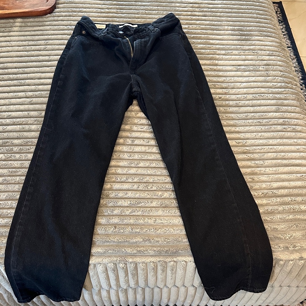 Levi's Black Straight Leg Jeans